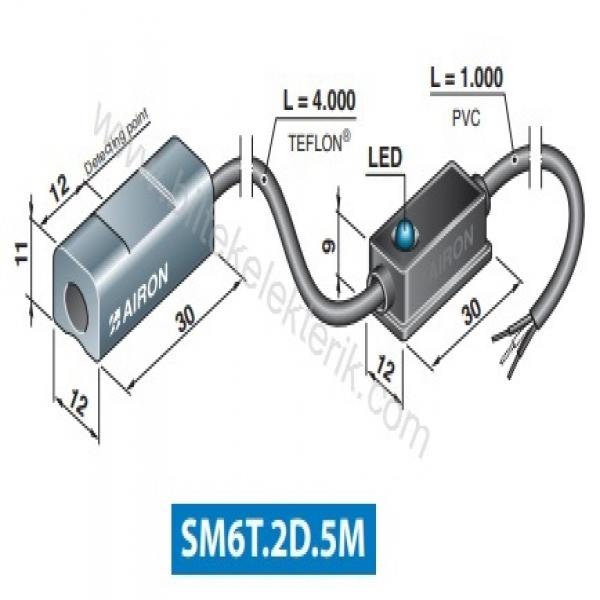 Airon SM6T.2D.5M Manyetik Piston Silindir Sensör